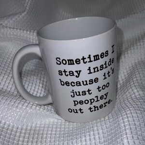 NWOT introvert quote mug